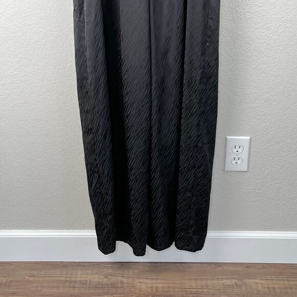 19 Cooper Lightweight Black Zebra Ruffled Sleeveless Pants Jumpsuit XL NWT - Picture 8 of 15